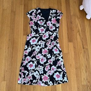 Navy with floral print